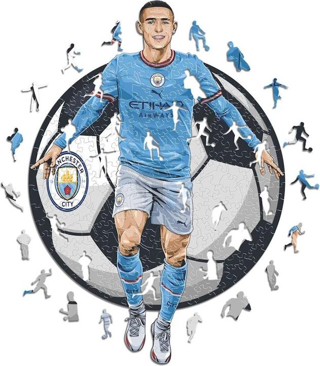 Produktbild Iconic Man City FC - Phil Foden - Holz Puzzle Grösse L (500 Teile) (500 Teile)