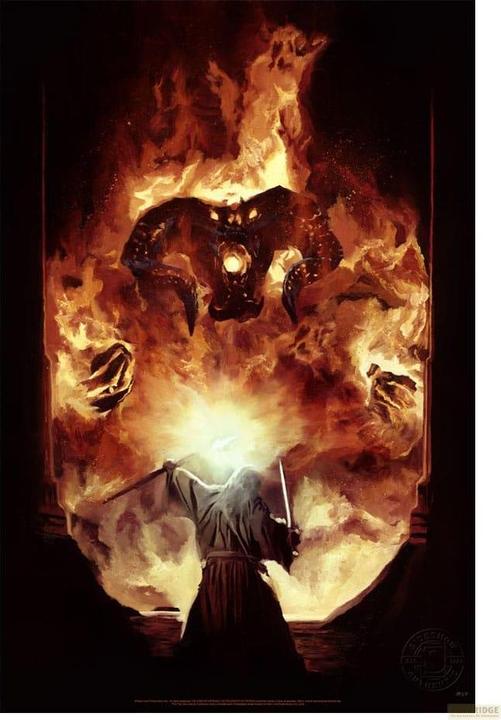 Produktbild Sideshow Der Herr der Ringe Kunstdruck The Flame of Anor 46 x 61 cm - ungerahmt