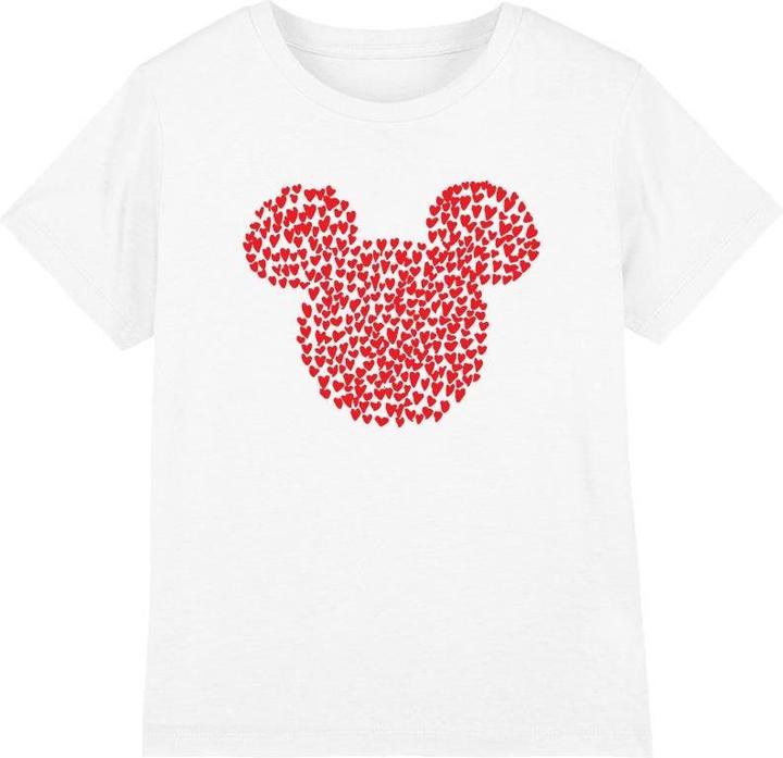 Immagine prodotto Disney Maglietta San Valentino Topolino Sagoma di Orecchie a Cuore Bambini (140)