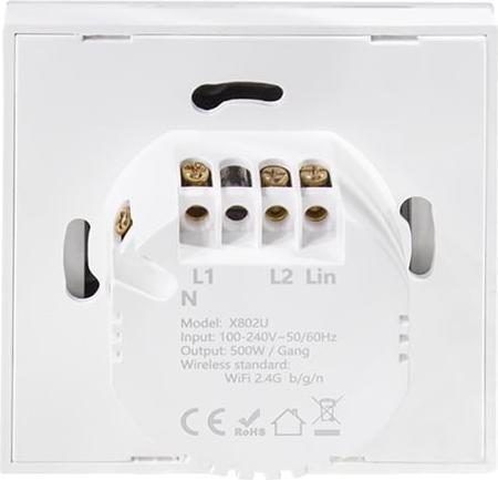 Produktbild LogiLink Smart Home Wi-Fi Wall Switch 2-Fold