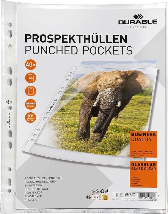 Produktbild Durable Klarsichthülle (A4, 40 x)