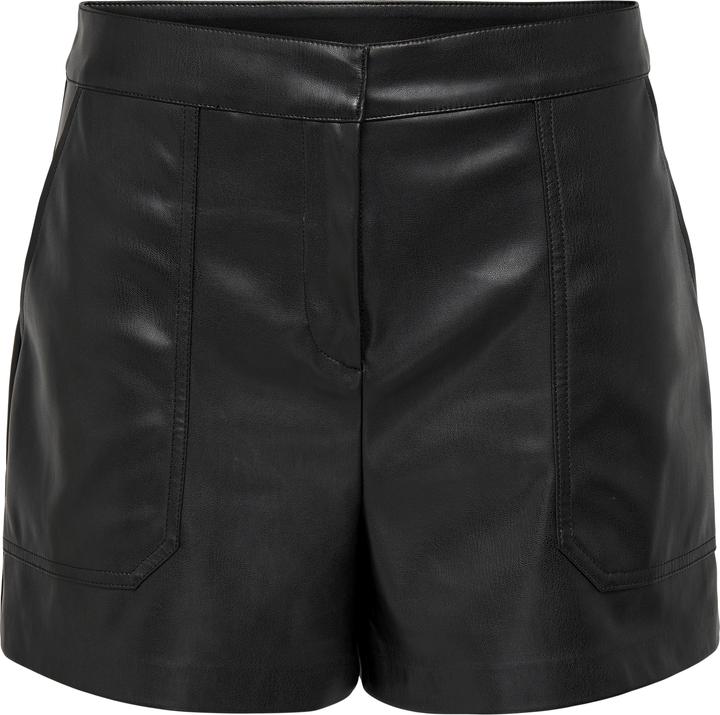 Produktbild Only Baggy Fit Mittlere Taille Shorts Kunstledershorts (XL)