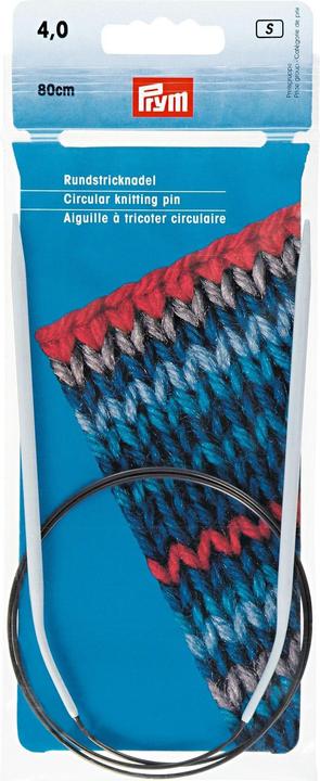 Produktbild Prym Rundstricknadel Ø 4 mm x 80 cm, Alu, Grau