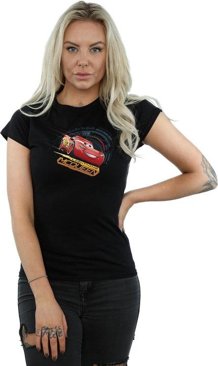 Actual product image Cars Womens/Ladies Lightning McQueen Cotton T-Shirt (XXL)