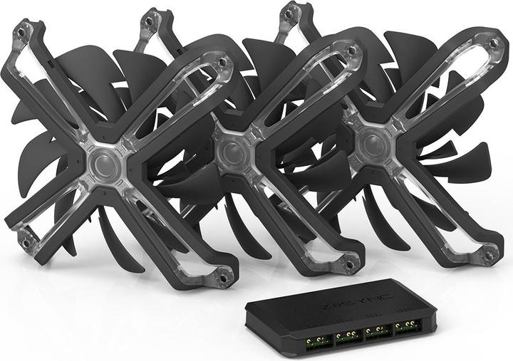 Produktbild Zalman 120mm ZM-SF120A3 ARGB Triple Pack inkl. Controller (120 mm, 3 x)
