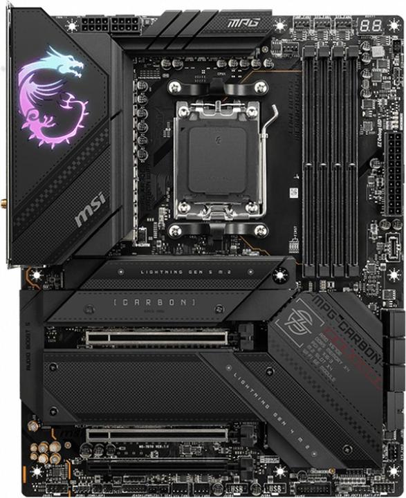Productafbeelding MSI MPG X670E CARBON WIFI (AM5, AMD X670E, ATX)