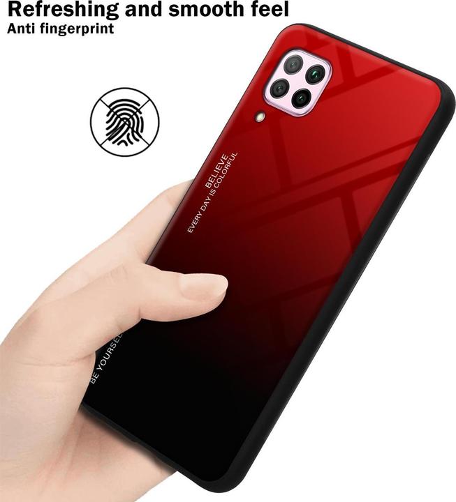 Produktbild Cadorabo TPU 2 Farben Glas Cover (Huawei Nova 7i, Huawei P40 Lite)