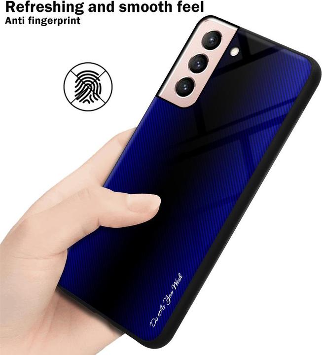 Actual product image Cadorabo TPU Striped Glass Cover (Samsung Galaxy S21 5G)