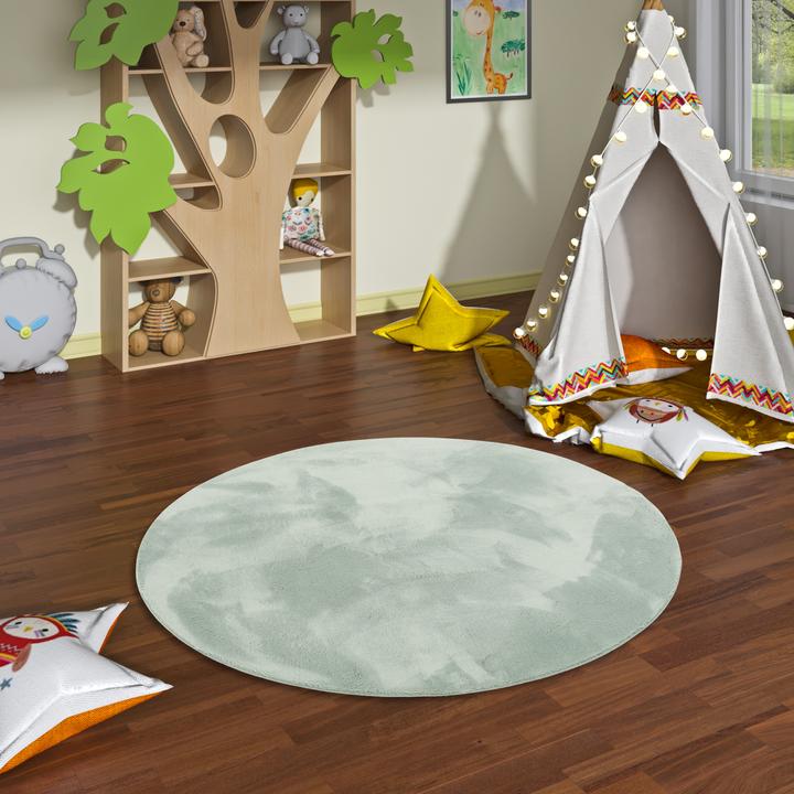 Immagine prodotto Pergamon Kinder Super Soft Fellteppich Pearl Kids Rund (160 x 160 cm)