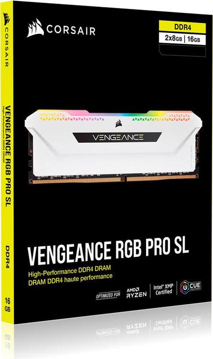 Actual product image Corsair Vengeance RGB Pro SL (2 x 8GB, 3600 MHz, DDR4-RAM, DIMM)