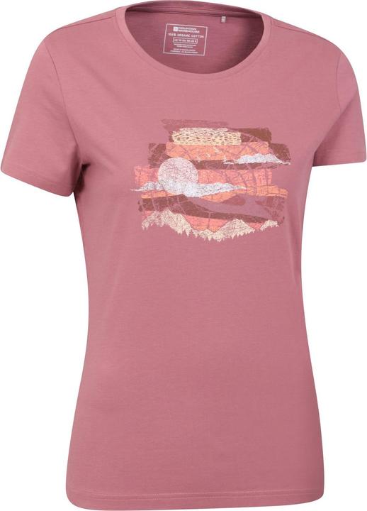 Actual product image Mountain Warehouse Womens/Ladies Landscape Organic T-Shirt (34 D)