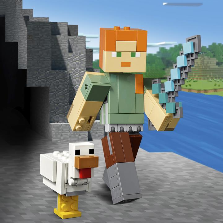 Actual product image LEGO Alex with chicken (21149, LEGO Minecraft)