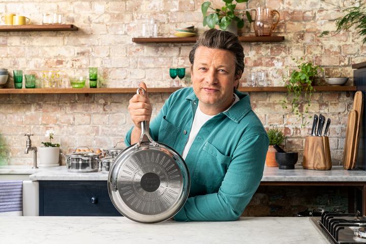 Image du produit Tefal Poêle en acier inoxydable Jamie Oliver Cook Smart (24 cm, Poêle à frire, Acier inoxydable)