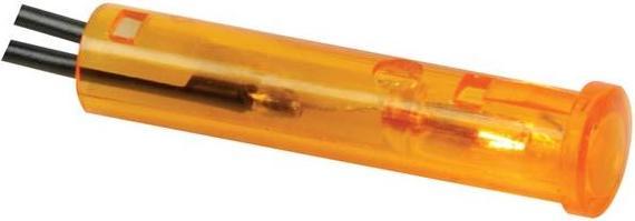 Produktbild Velleman KONTROLL-LAMPE - RUND - GELB/ORANGE - 220 V - 7 mm