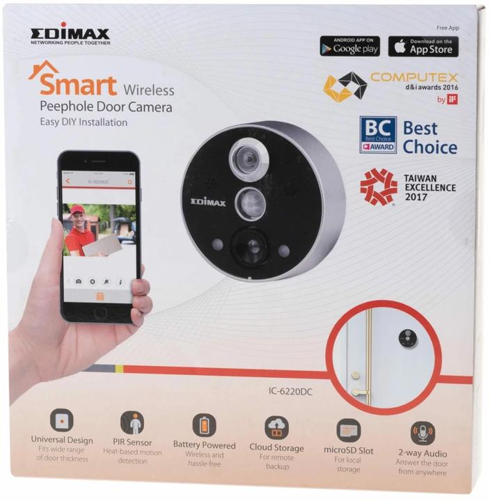 Image du produit edimax IC-6220DC Caméra de porte WLAN (640 x 480 pixels)