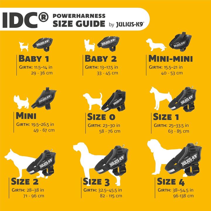 Actual product image Julius-K9 K9 Idc Power Harness Gr 1 Bla (L, Dog, General)