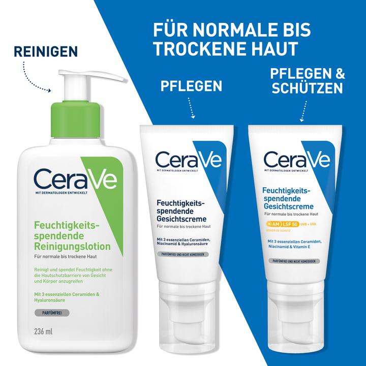 Produktbild CeraVe Moisturizing Facial Lotion (52 ml, 24h Creme, SPF 50)