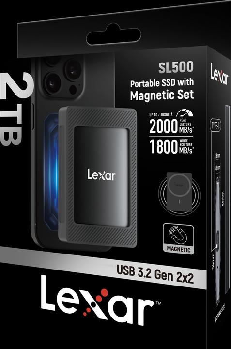 Actual product image Lexar SL500 mit MagSafe Sleeve (2000 GB)