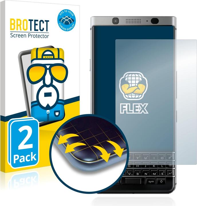 Actual product image BROTECT Full-Cover Protector (2 Piece, KEYone)