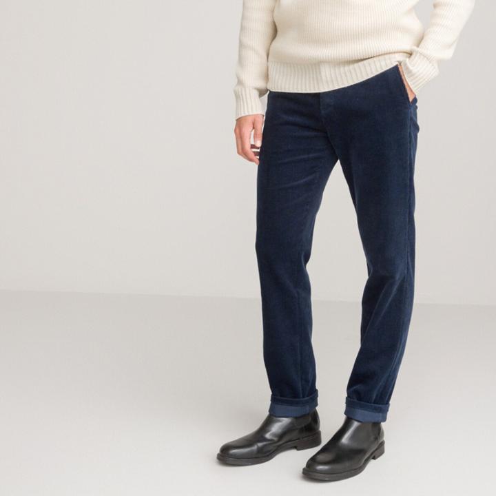 Image du produit La Redoute Collections Pantalon chino en velours côtelé stretch (46)