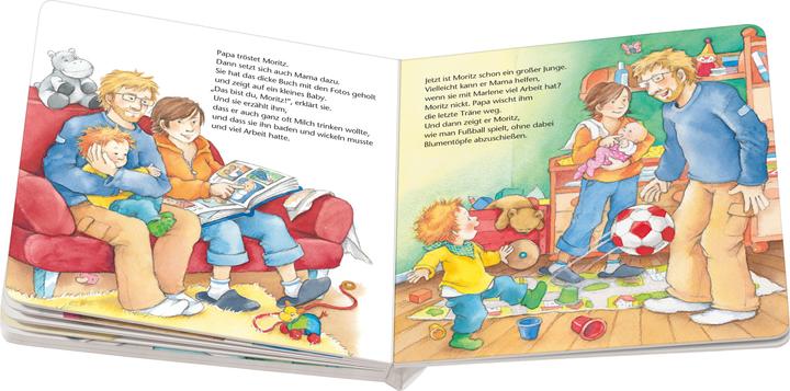 Actual product image Ravensburger We are four now: A sensitive read-aloud story about the new addition to the family (German)