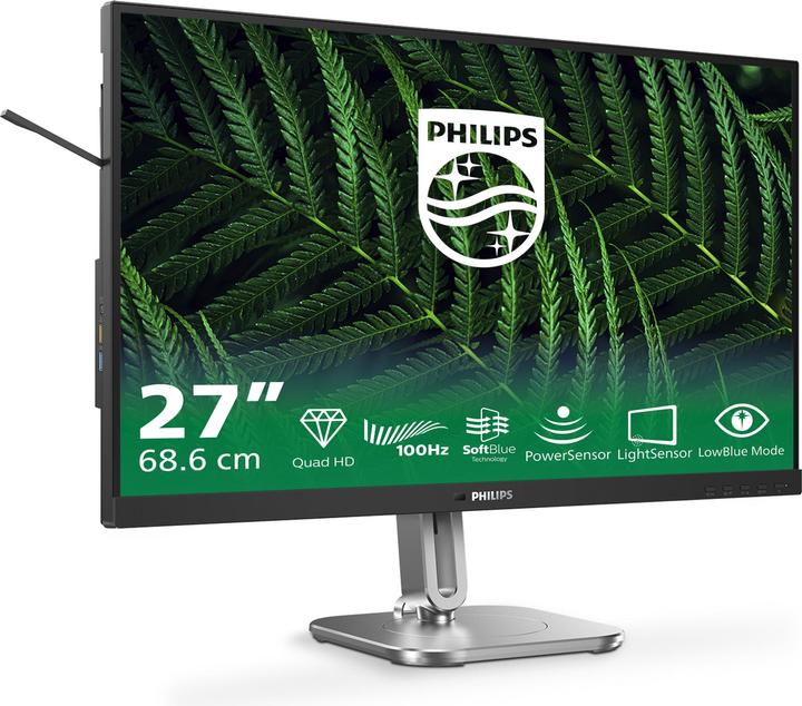 Actual product image Philips 27B2G5500/00 Monitor 68,58cm 27inch QHD LED 16:9 IPS 75Hz 2xHDMI 1.4 DP 1.2 (2560 x 1440 pixels, 27")