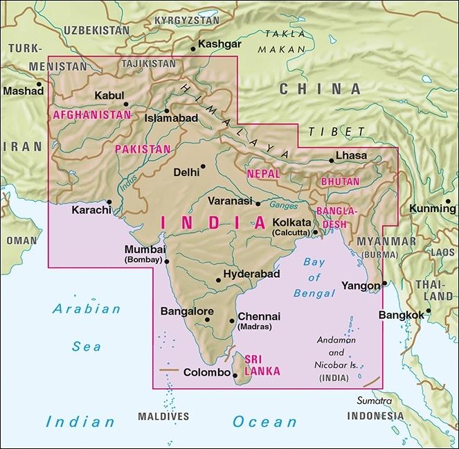 Actual product image Map Map India