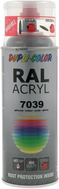 Actual product image Dupli-Color Glossy acrylic paint RAL 7039 quartz grey (Quartz grey, 0.40 l)
