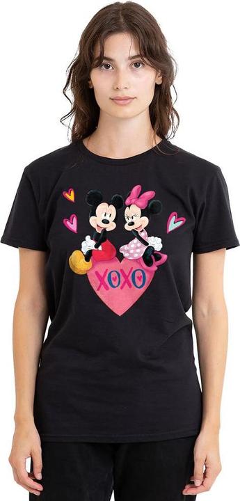 Actual product image Mickey Mouse Unisex Adult Xoxo Minnie Mouse Valentine's Day T-Shirt (M)
