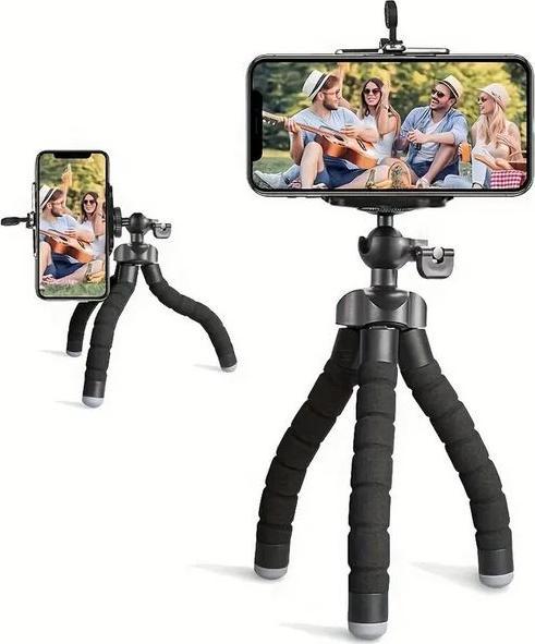 Actual product image Kikkerland Smartphone Tripod (Foam material, Fabric, Plastic)