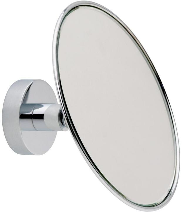 tesa VISIOON Miroir cosmétique grossissant 3x - Miroir à fixer au mur sans percer, argenté