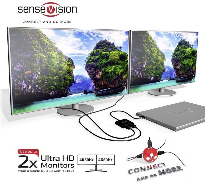 Actual product image Club 3D CSV-1477 USB A to DisplayPort (DP, 9.30 cm)