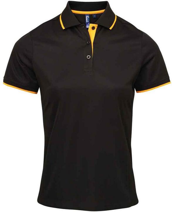 Actual product image Premier Womens/Ladies Coolchecker Contrast Pique Polo Shirt (XXL)