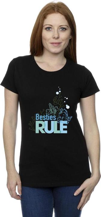 Actual product image Disney Womens/Ladies The Little Mermaid Besties Cotton T-Shirt (M)