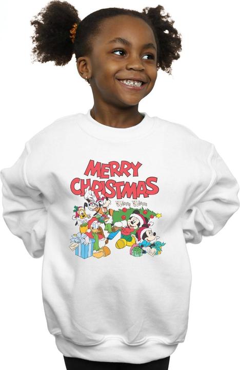 Actual product image Disney Girls Mickey And Friends Winter Wishes Sweatshirt (140, 146)