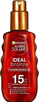 NoName Ambre Solaire Ideal Bronze Protective Oil Sun Cream SPF15 mit Shea Butter 150ml (Sonnenöl, SPF 15, 150 ml)