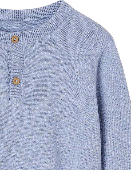 Actual product image Vertbaudet Jungen Pullover mit Henley-Ausschnitt Oeko-Tex, personalisierbar (152)