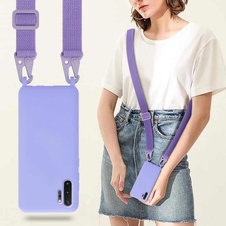 Actual product image Cadorabo TPU Cover Mobile Phone Chain Liquid (Samsung Galaxy Note 10 Plus)