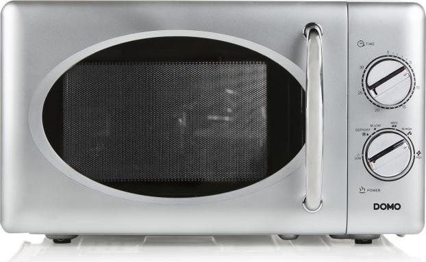 Produktbild Domo Mikrowelle DO3020 20Liter silber mit Auftaufunktion, 700Watt und Timer (20 l)