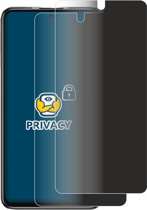 Productafbeelding BROTECT Anti-spionnetje privacyfolie Beschermfolie tegen blauw licht (2 Stuk, Xiaomi Poco M4 Pro 5G)