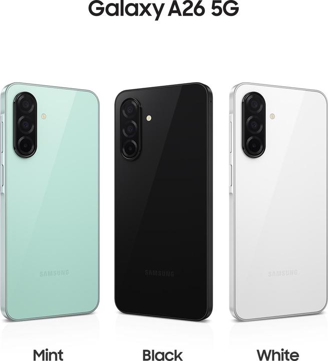Immagine prodotto Samsung Galaxy A26 (256 GB, Nero, 6.70", Doppia SIM, 50 Mpx, 5G)
