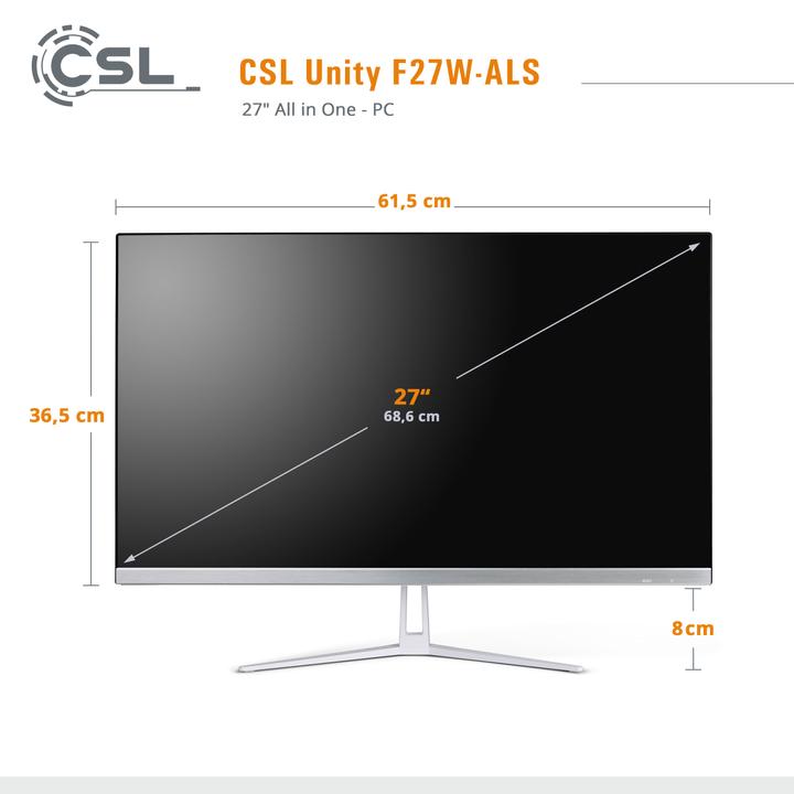 Produktbild CSL All-in-One-PC Unity F27W-ALS, QWERTZ Layout (DE) (16 GB, 512 GB)