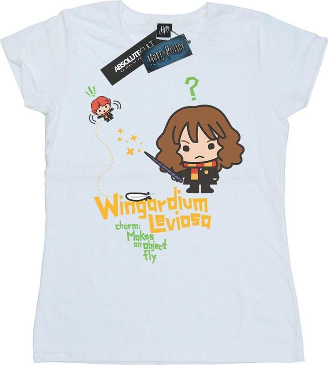 Actual product image Womens/Ladies Hermione Granger Wingardium Leviosa Junior Cotton T-Shirt (XXL)