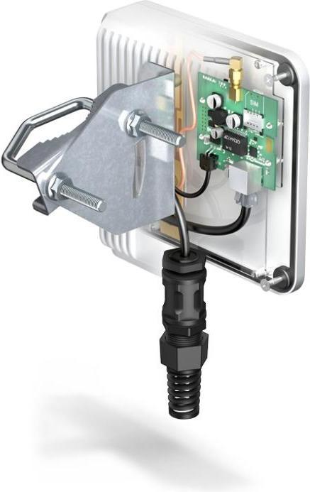 Actual product image Quwireless A140I - QuMini for Teltonika TRB140 - Enclosure with integrated multi-band LTE omni antennas (Antenna adapter)