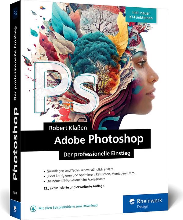 Actual product image Klassen:Adobe Photoshop (German, Robert Classes, 2024)
