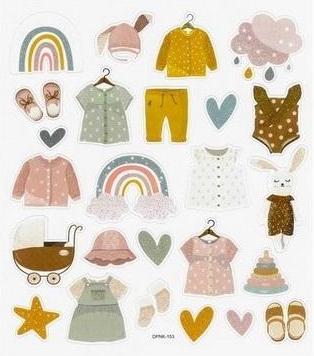 Produktbild Dalprint Papieraufkleber - Baby Girl 25 Stk