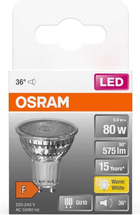 Image du produit Osram 1 pc. (GU10, 6.90 W, 575 lm, 1 x, F)
