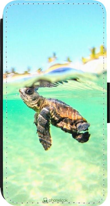 Actual product image PhoneLook Cover Wallet black Turtle Underwater (Apple iPhone 14 Pro)