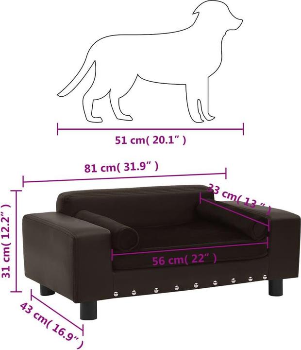 Actual product image VidaXL Hundesofa (Dog)