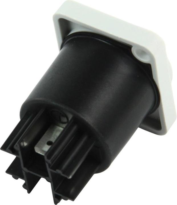 Produktbild Neutrik - Powercon, 3-Poliger Chassisstecker, Grau, Spannungsführend / Netzausgang